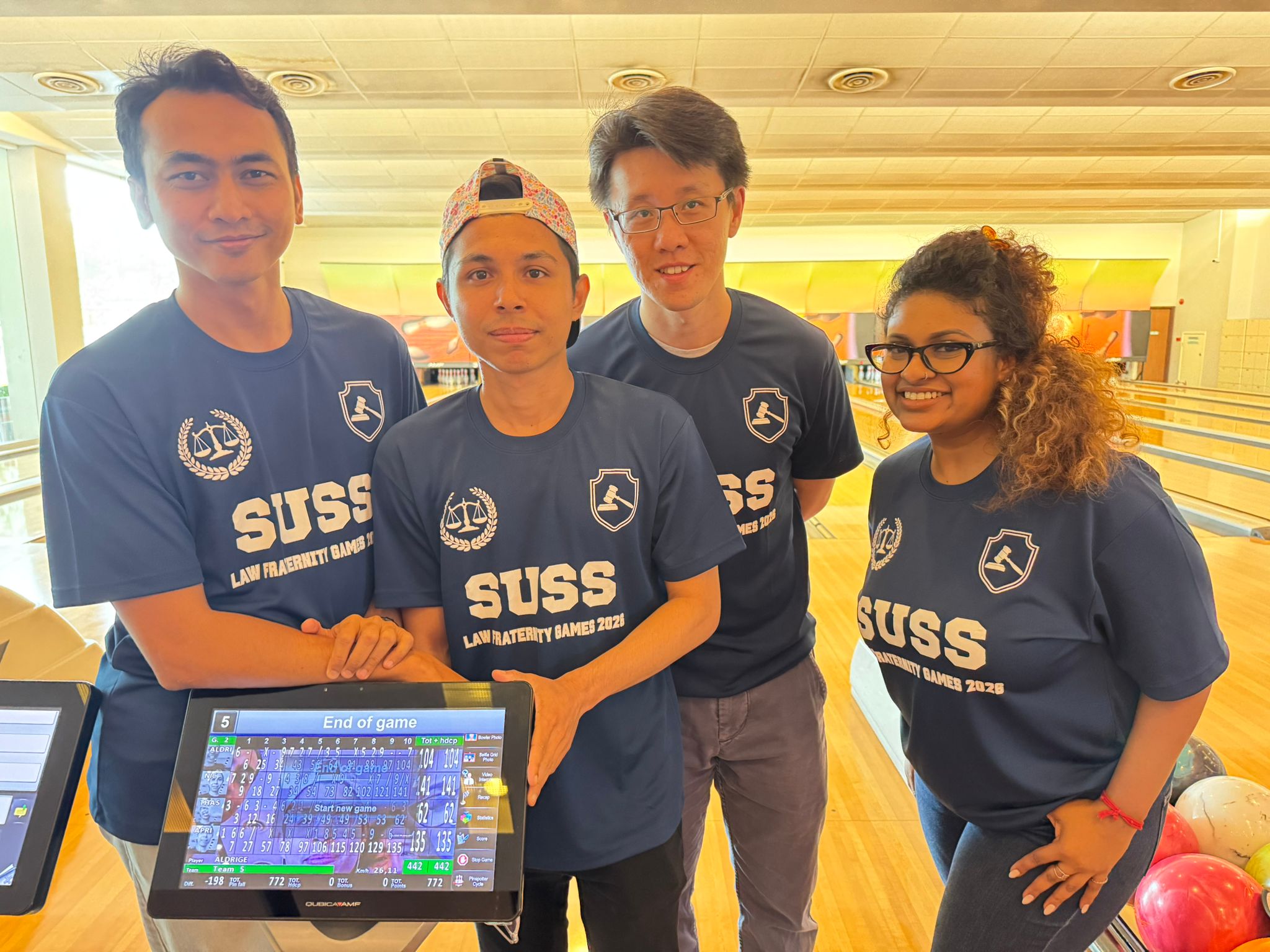 SUSS Law bowling team at the Law Fraternity Games 2026